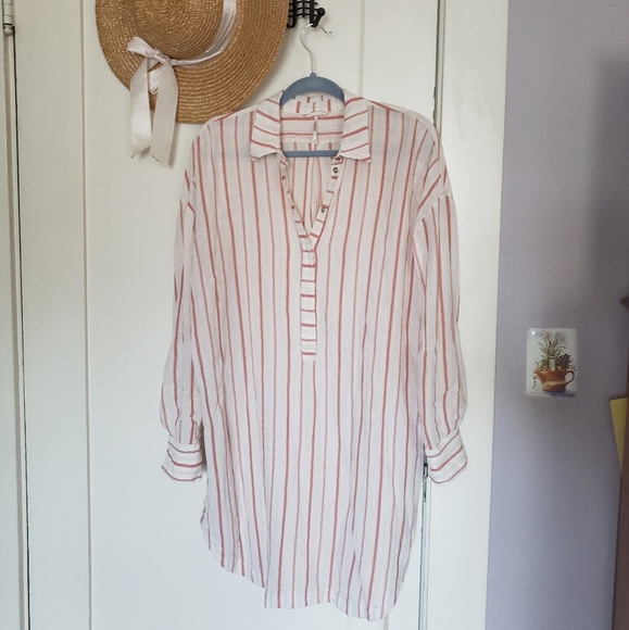 fp striped shirtdress - Picture 4 of 5